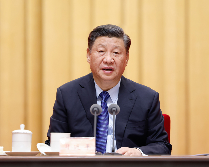 2月20日，黨史學(xué)習(xí)教育動員大會在北京召開。中共中央總書記、國家主席、中央軍委主席習(xí)近平出席會議并發(fā)表重要講話。新華社記者 黃敬文 攝